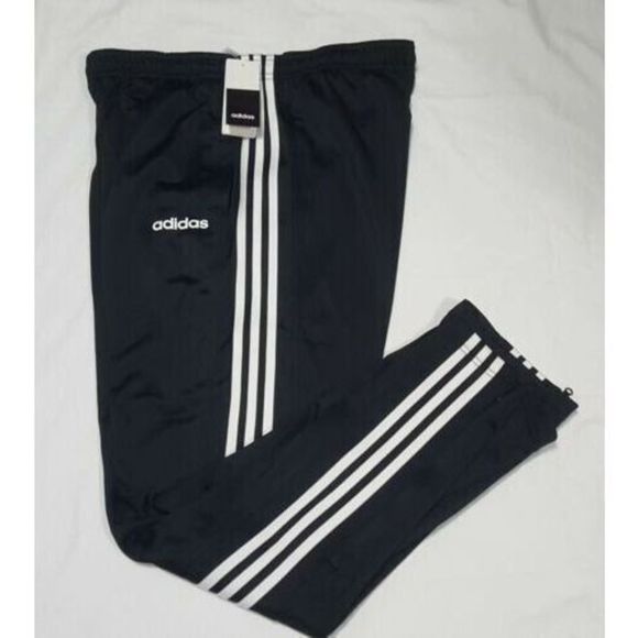adidas CE9963 Men's Sz L Black/White 3-Stripe Trico Zip Pants - Picture 3 of 5